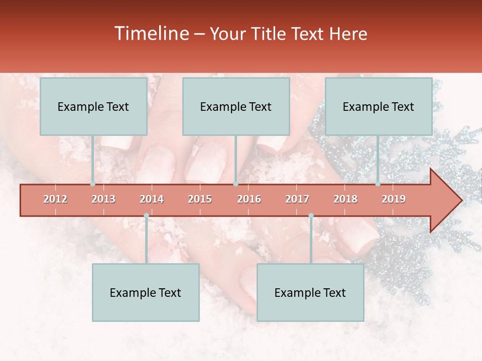 Snow Girl Glamor PowerPoint Template