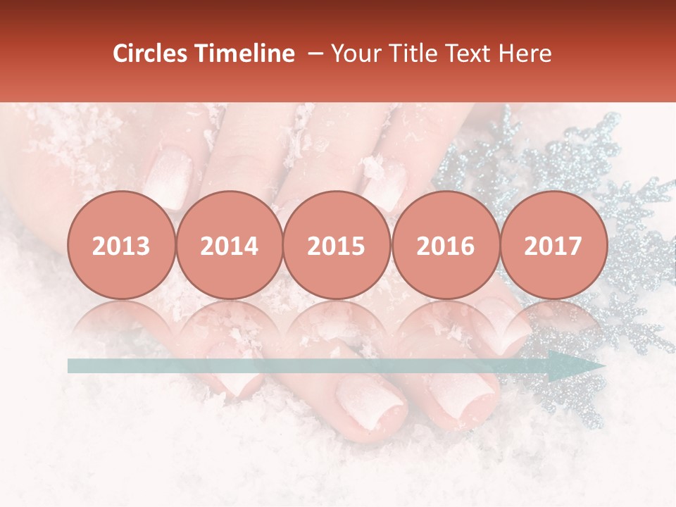 Snow Girl Glamor PowerPoint Template