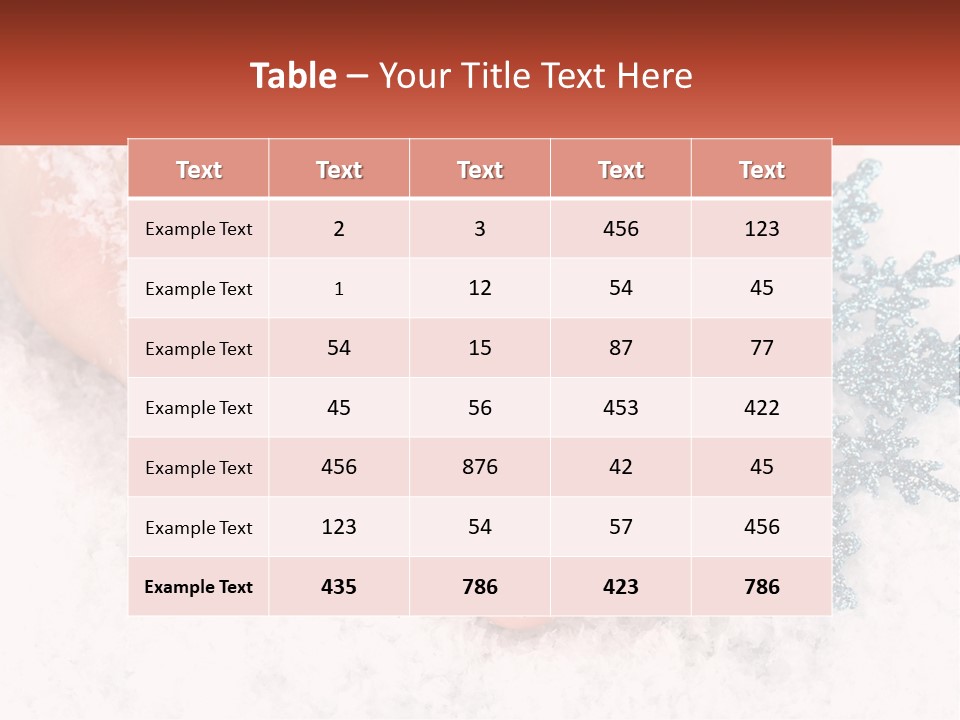 Snow Girl Glamor PowerPoint Template