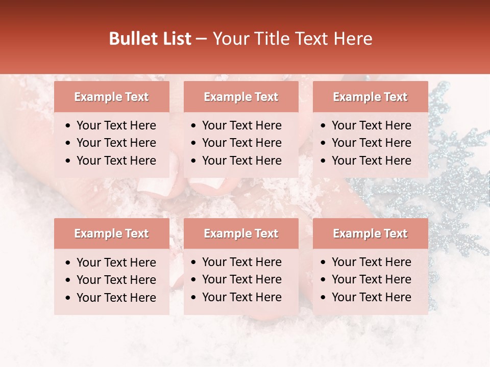 Snow Girl Glamor PowerPoint Template