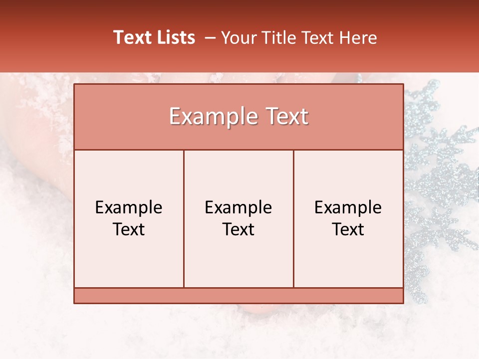 Snow Girl Glamor PowerPoint Template