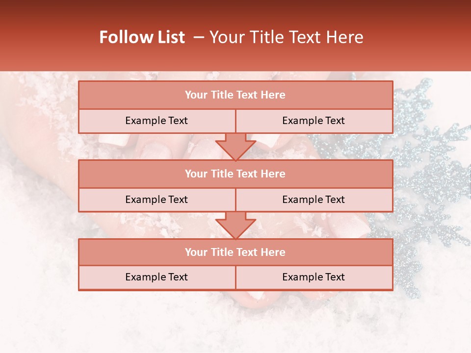 Snow Girl Glamor PowerPoint Template