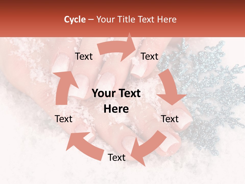 Snow Girl Glamor PowerPoint Template