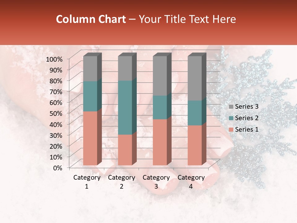 Snow Girl Glamor PowerPoint Template