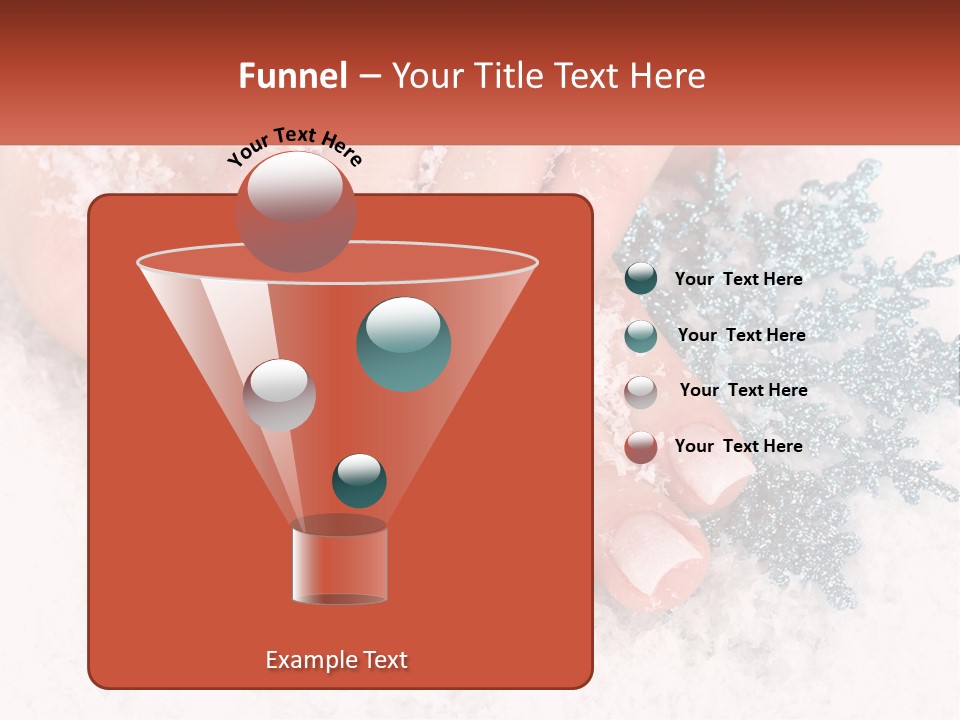 Snow Girl Glamor PowerPoint Template