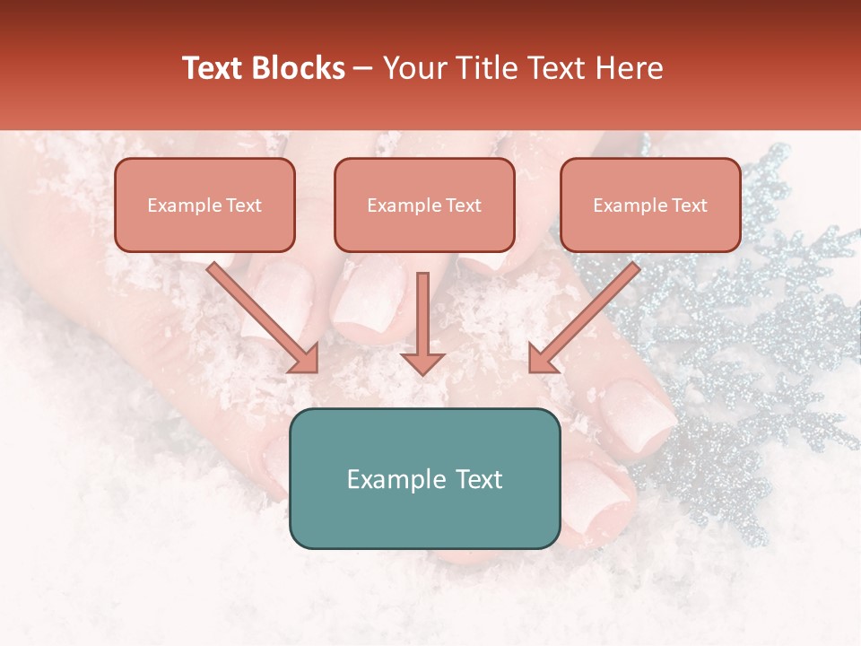 Snow Girl Glamor PowerPoint Template