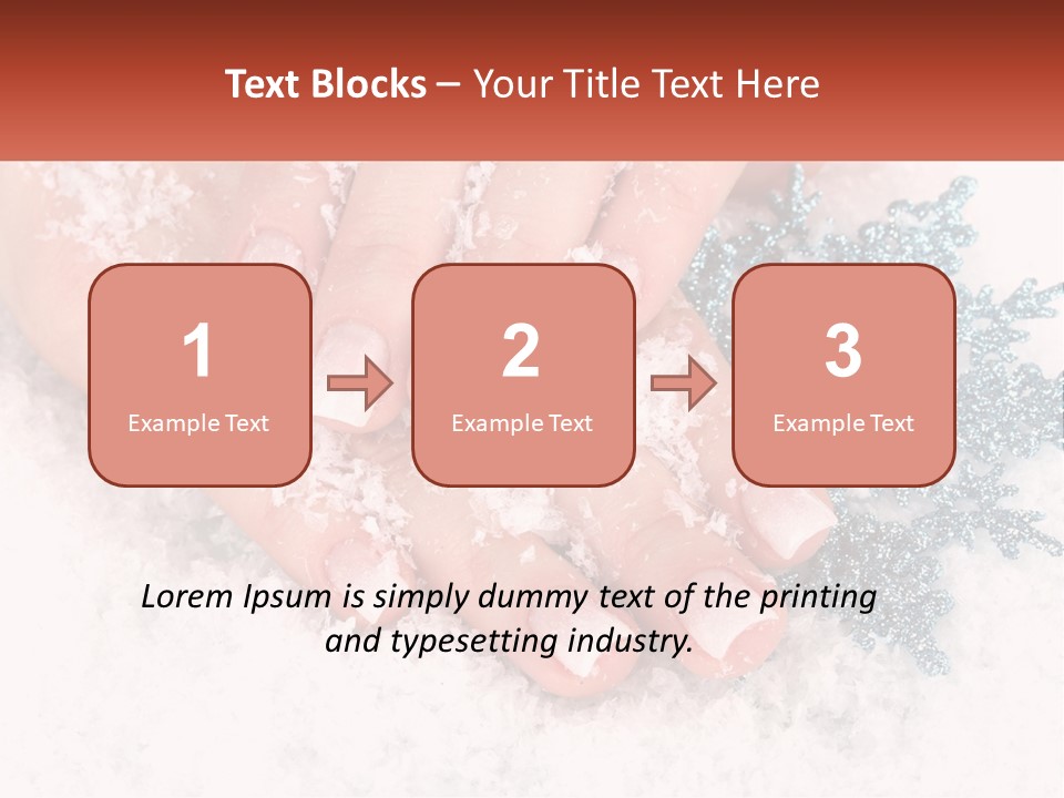 Snow Girl Glamor PowerPoint Template