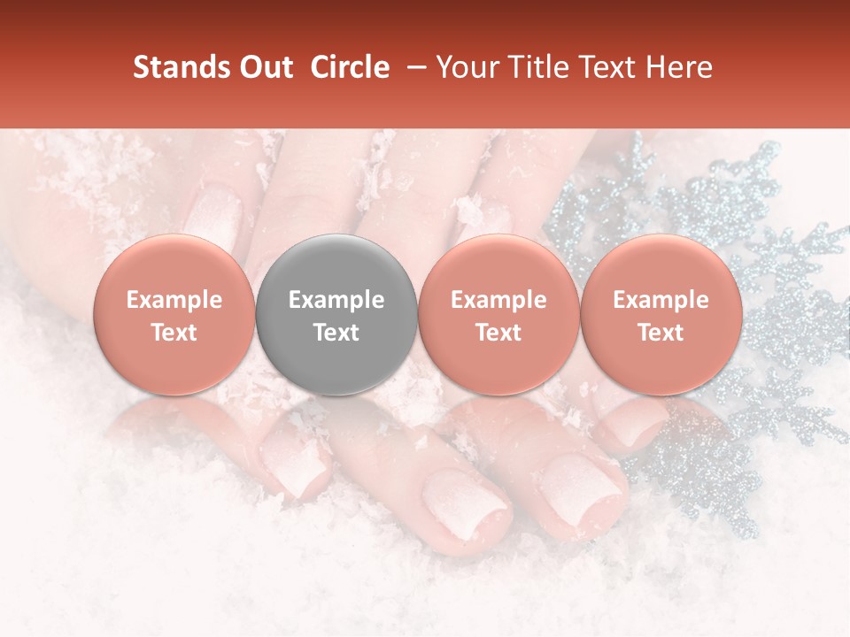 Snow Girl Glamor PowerPoint Template