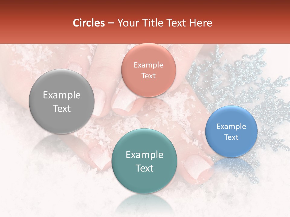 Snow Girl Glamor PowerPoint Template