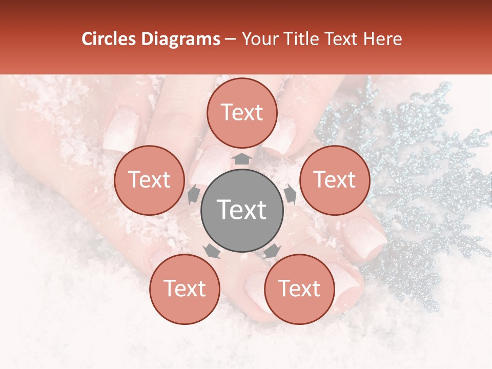 Snow Girl Glamor PowerPoint Template