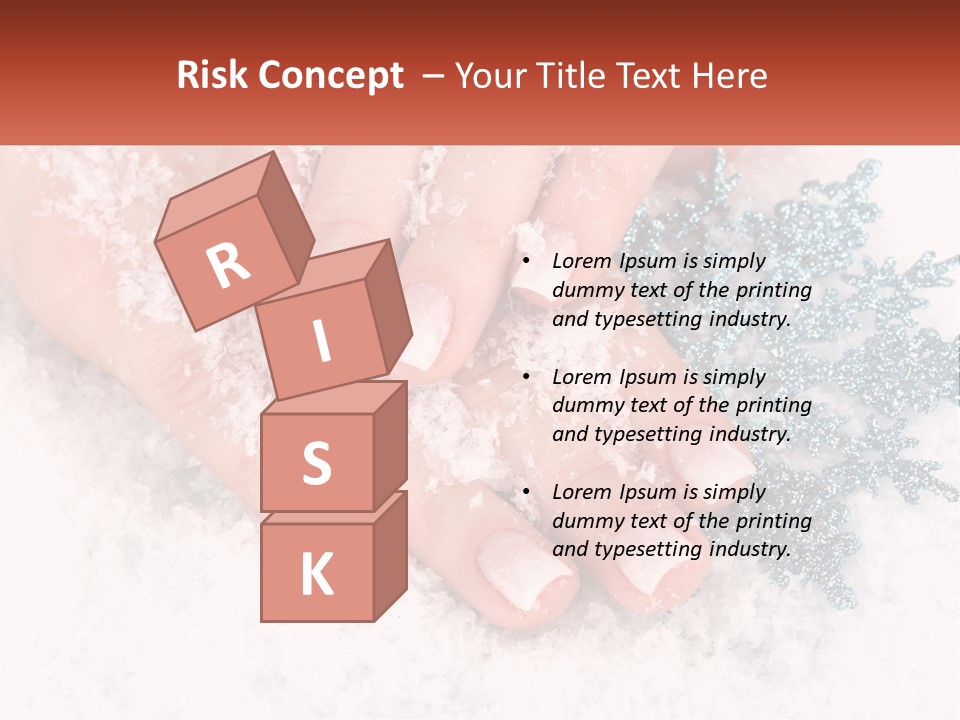 Snow Girl Glamor PowerPoint Template