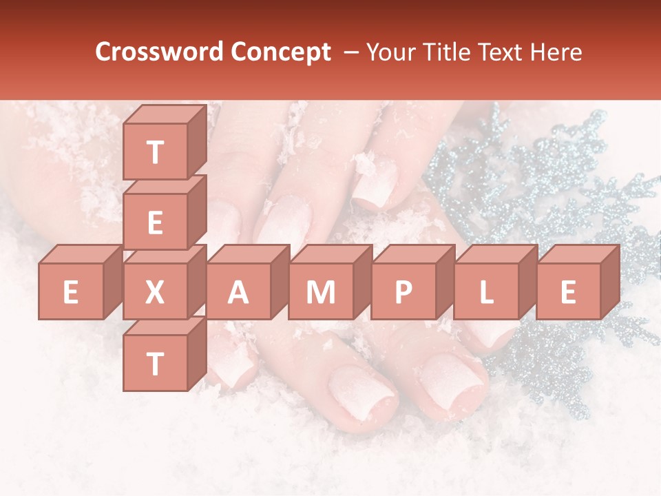 Snow Girl Glamor PowerPoint Template