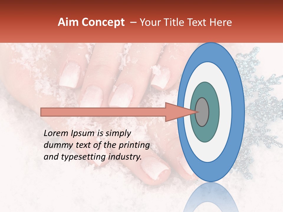 Snow Girl Glamor PowerPoint Template