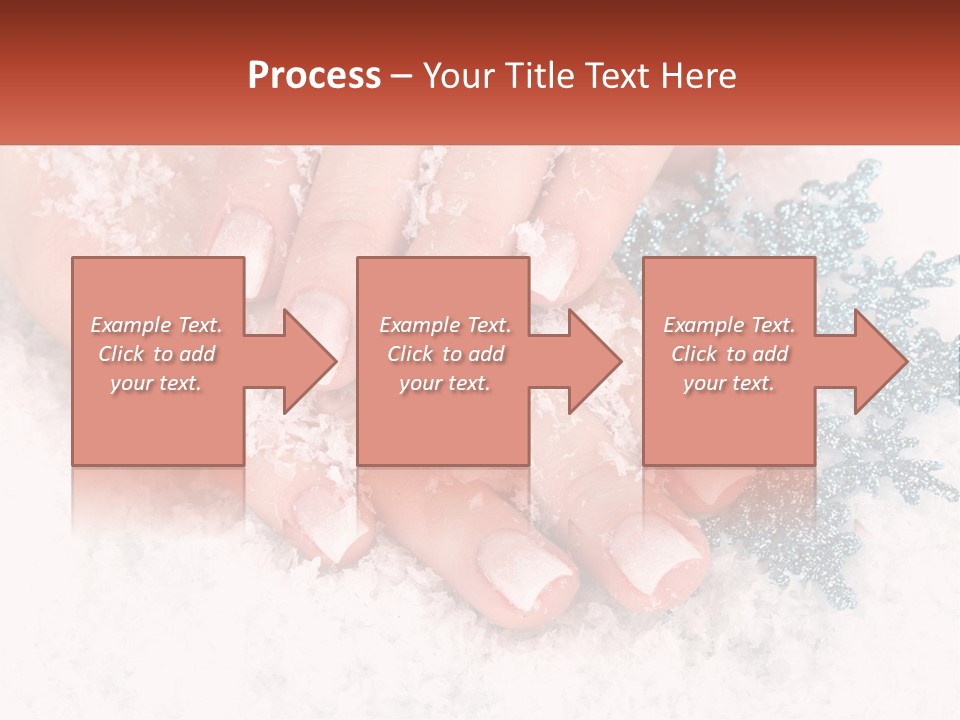 Snow Girl Glamor PowerPoint Template