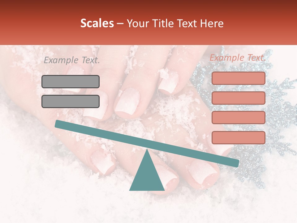 Snow Girl Glamor PowerPoint Template