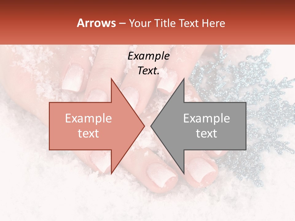 Snow Girl Glamor PowerPoint Template