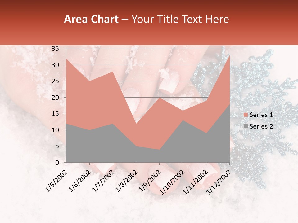 Snow Girl Glamor PowerPoint Template