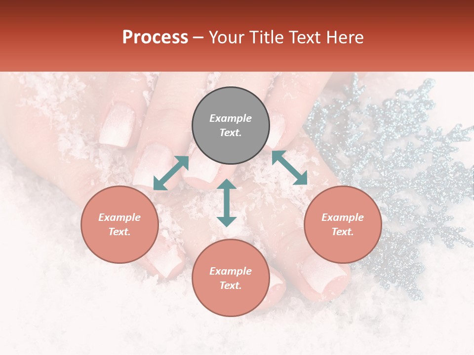 Snow Girl Glamor PowerPoint Template