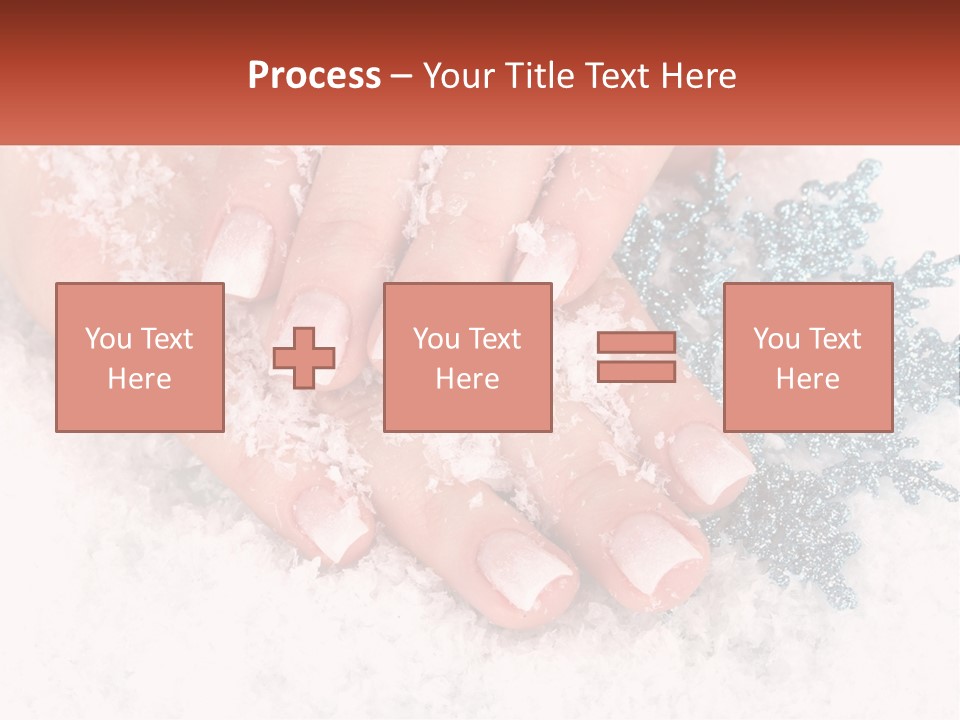 Snow Girl Glamor PowerPoint Template