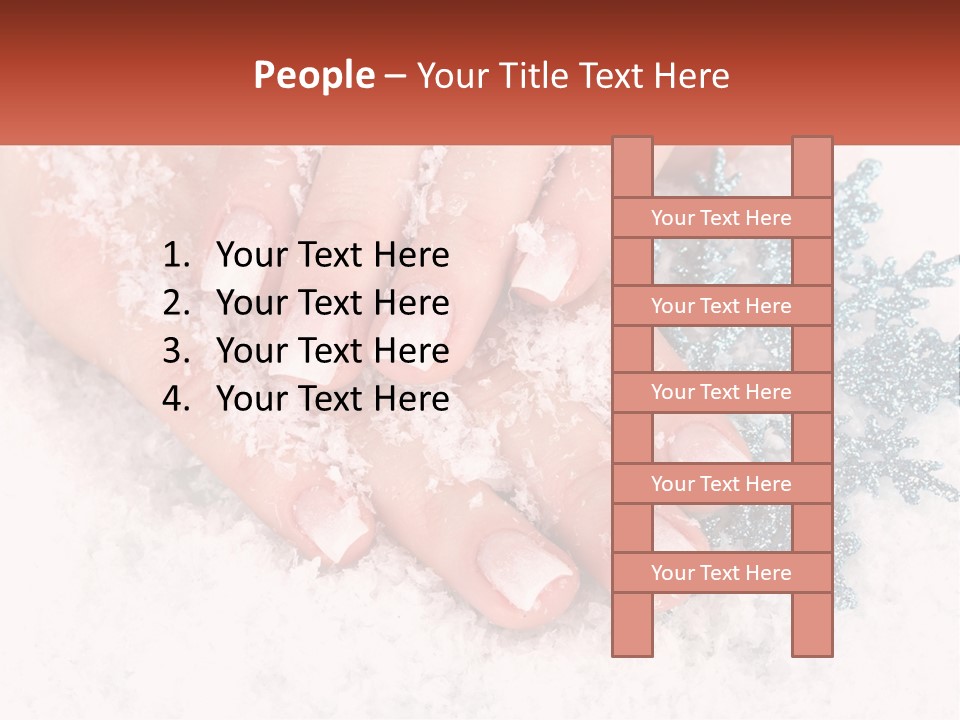 Snow Girl Glamor PowerPoint Template