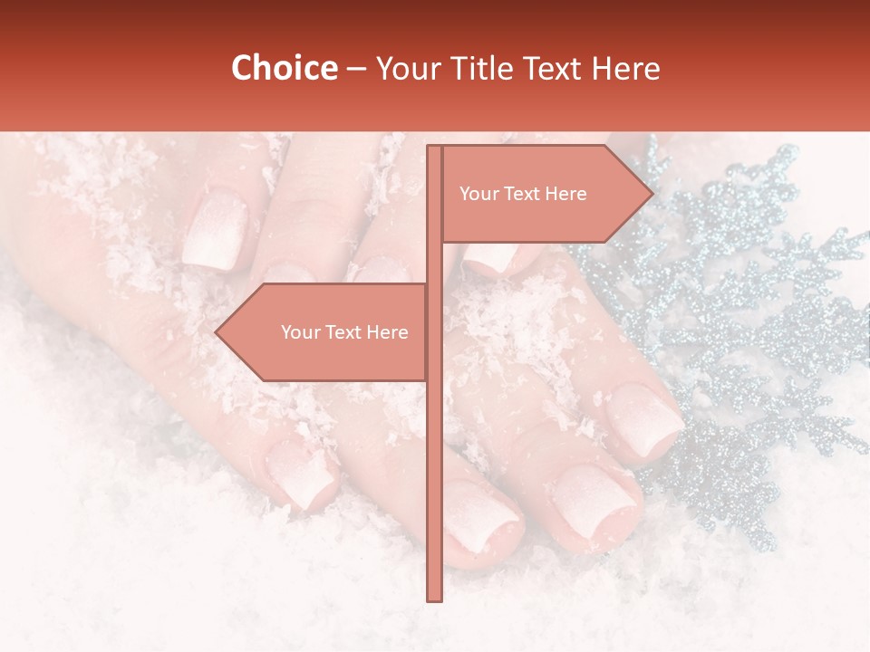 Snow Girl Glamor PowerPoint Template