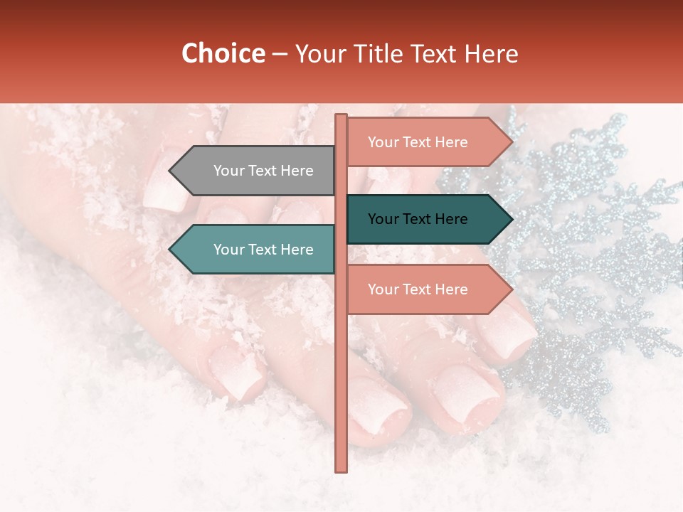 Snow Girl Glamor PowerPoint Template