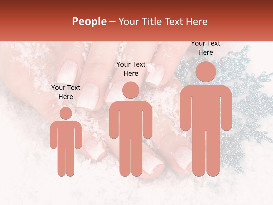 Snow Girl Glamor PowerPoint Template