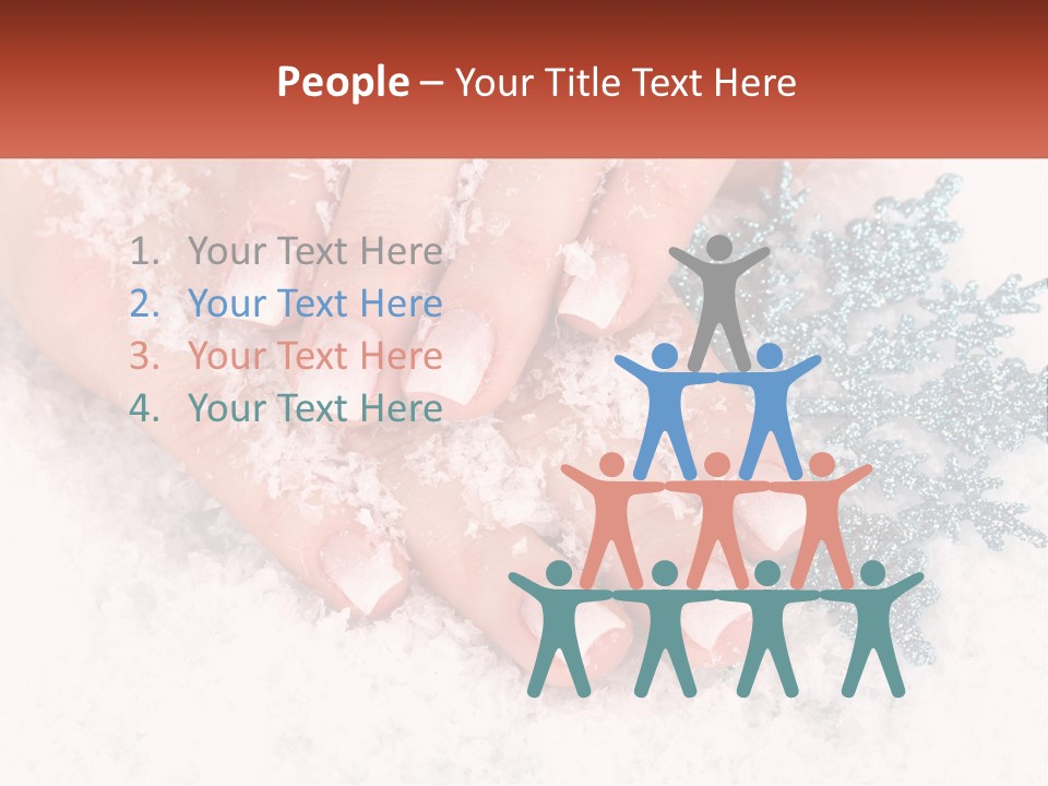 Snow Girl Glamor PowerPoint Template