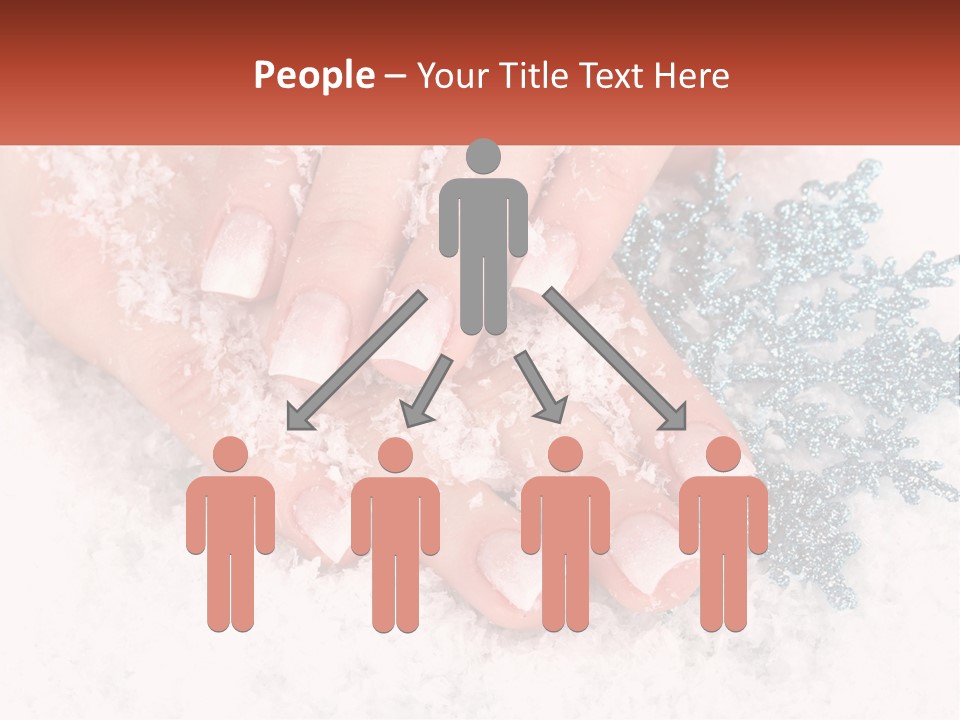 Snow Girl Glamor PowerPoint Template