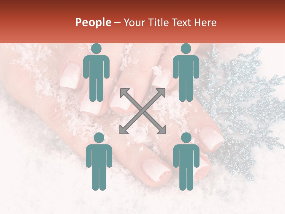 Snow Girl Glamor PowerPoint Template