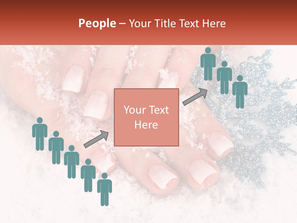 Snow Girl Glamor PowerPoint Template