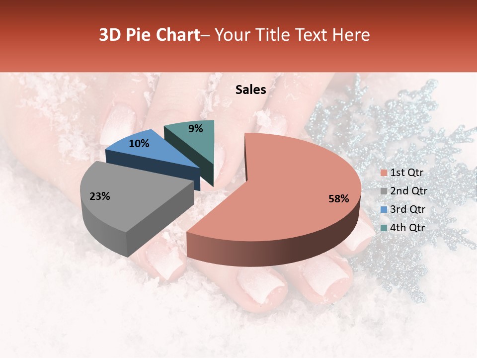 Snow Girl Glamor PowerPoint Template