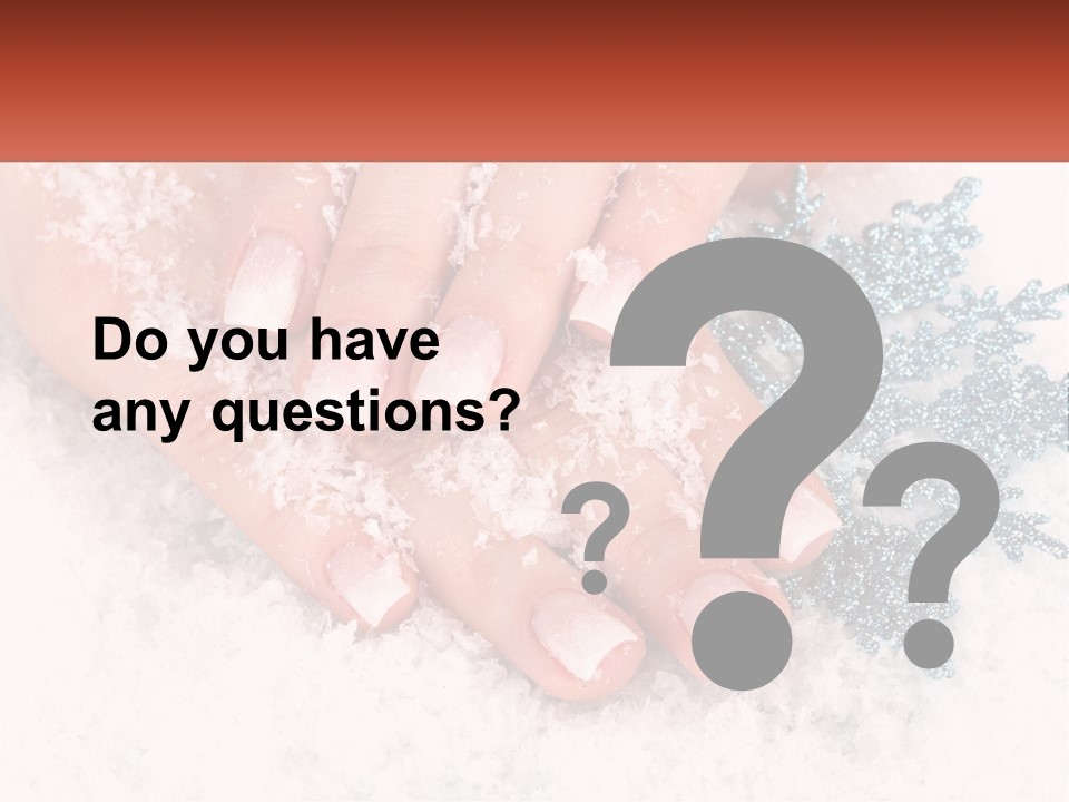 Snow Girl Glamor PowerPoint Template