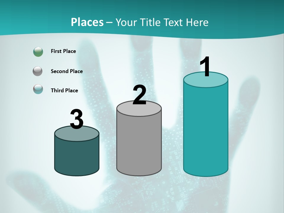 Technological Hand Motherboard PowerPoint Template