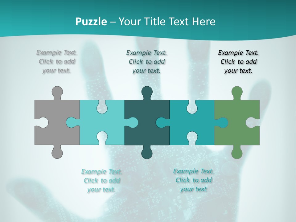 Technological Hand Motherboard PowerPoint Template
