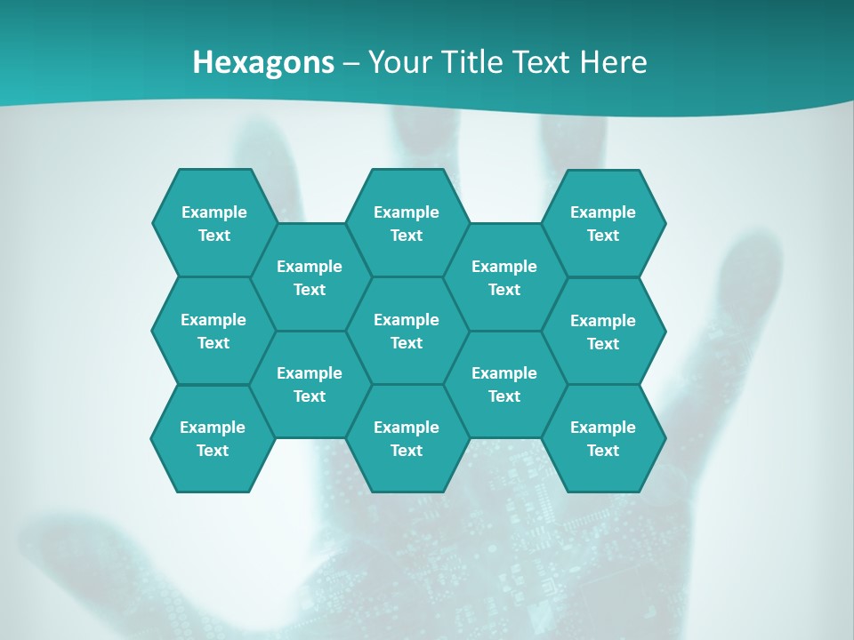 Technological Hand Motherboard PowerPoint Template