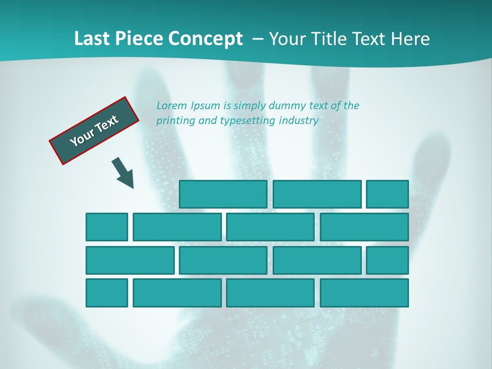 Technological Hand Motherboard PowerPoint Template