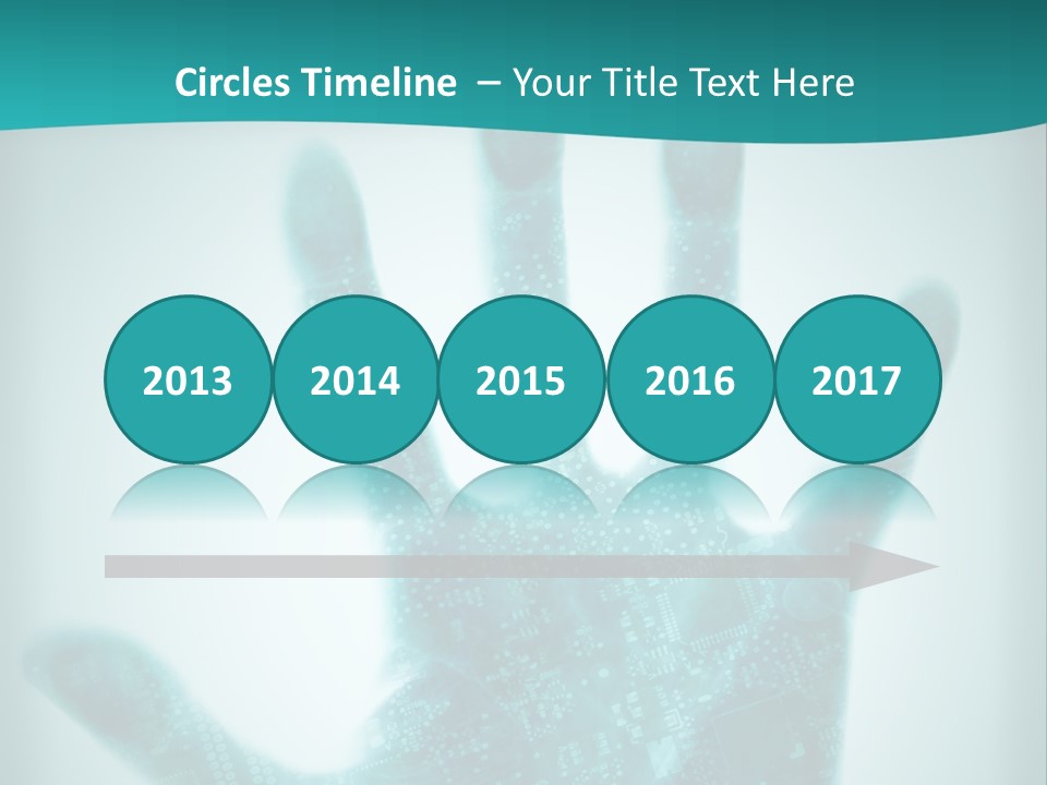 Technological Hand Motherboard PowerPoint Template