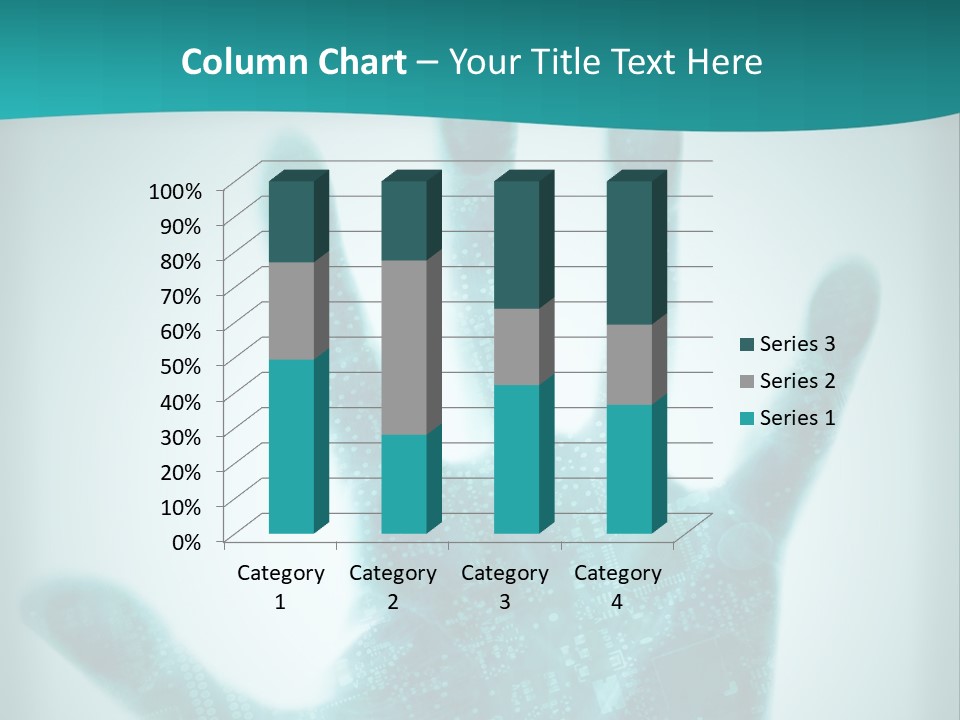Technological Hand Motherboard PowerPoint Template