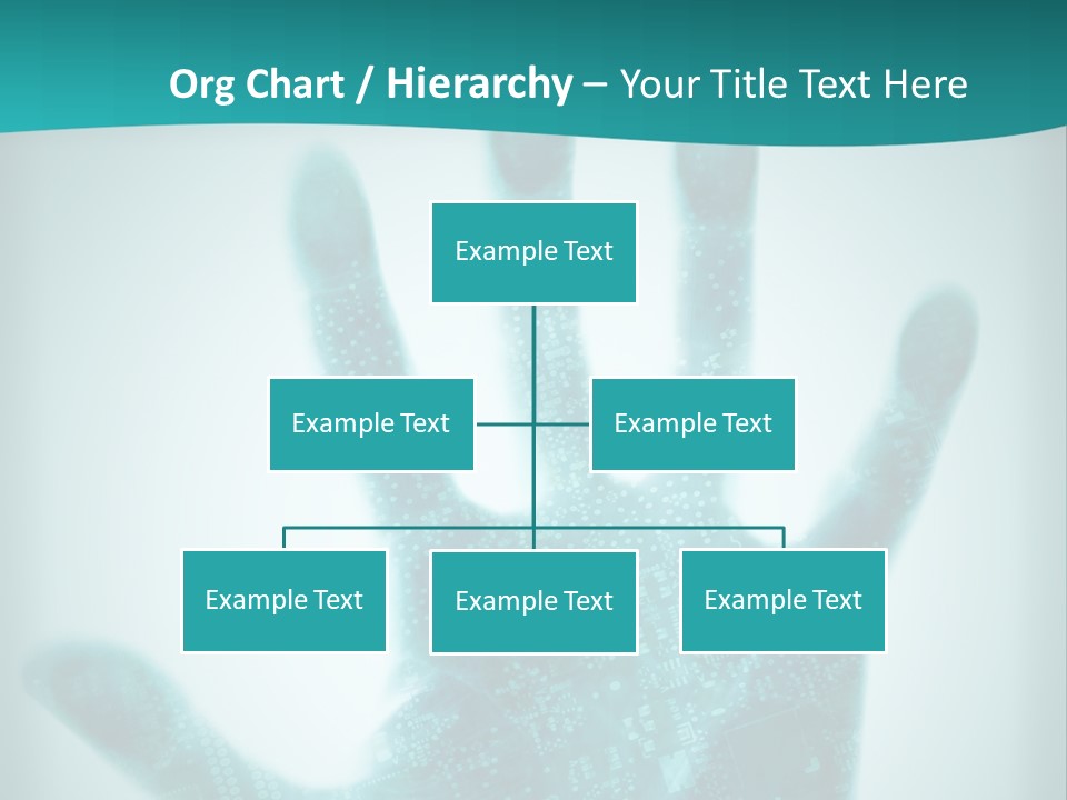 Technological Hand Motherboard PowerPoint Template