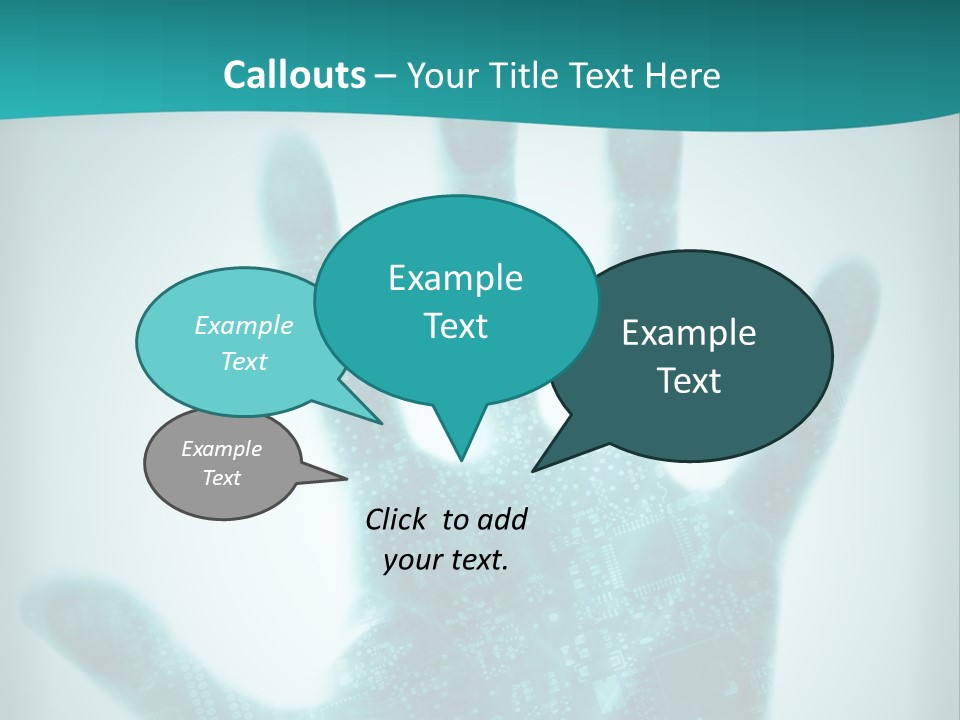 Technological Hand Motherboard PowerPoint Template