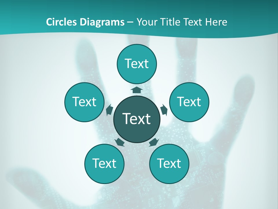Technological Hand Motherboard PowerPoint Template