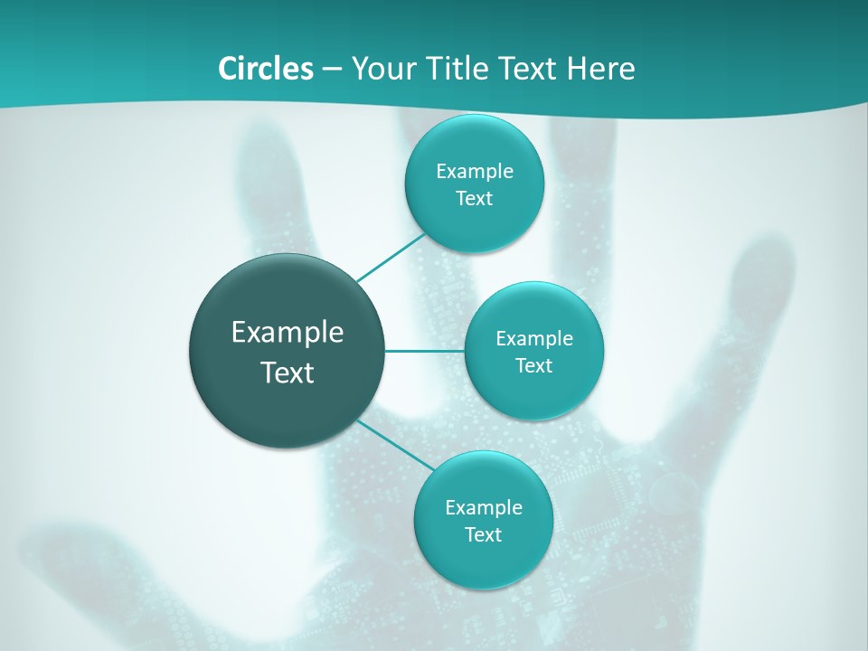 Technological Hand Motherboard PowerPoint Template