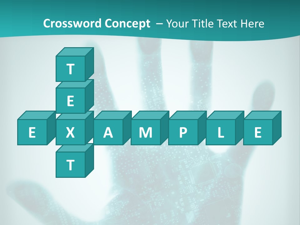 Technological Hand Motherboard PowerPoint Template