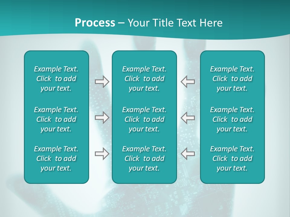 Technological Hand Motherboard PowerPoint Template