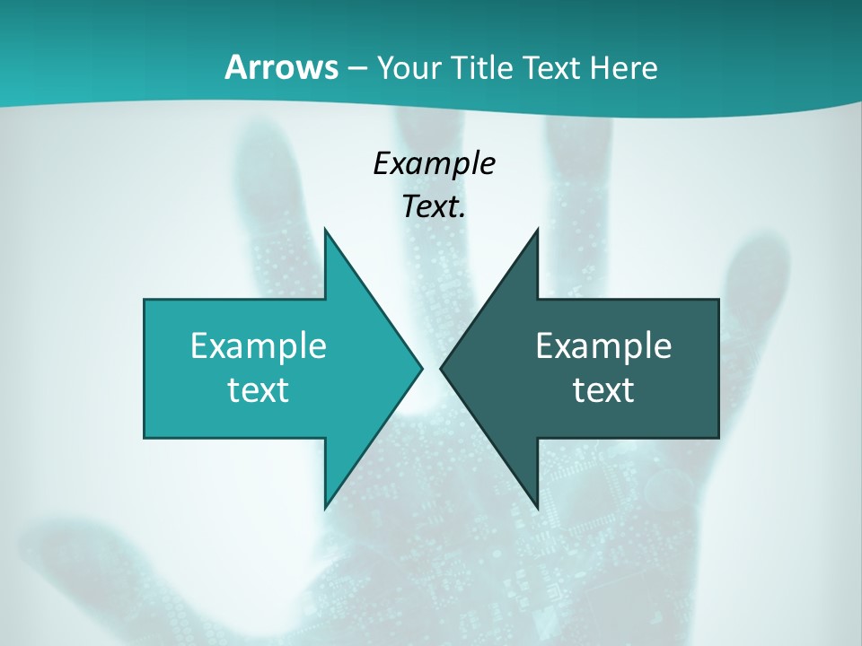 Technological Hand Motherboard PowerPoint Template