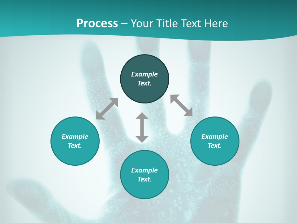 Technological Hand Motherboard PowerPoint Template