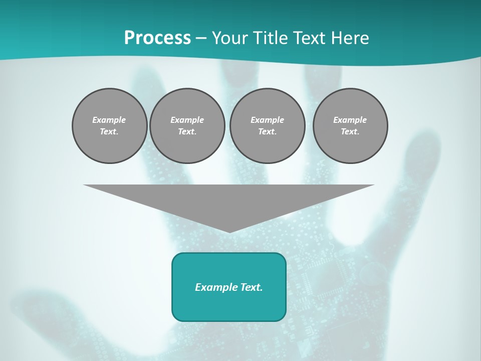 Technological Hand Motherboard PowerPoint Template