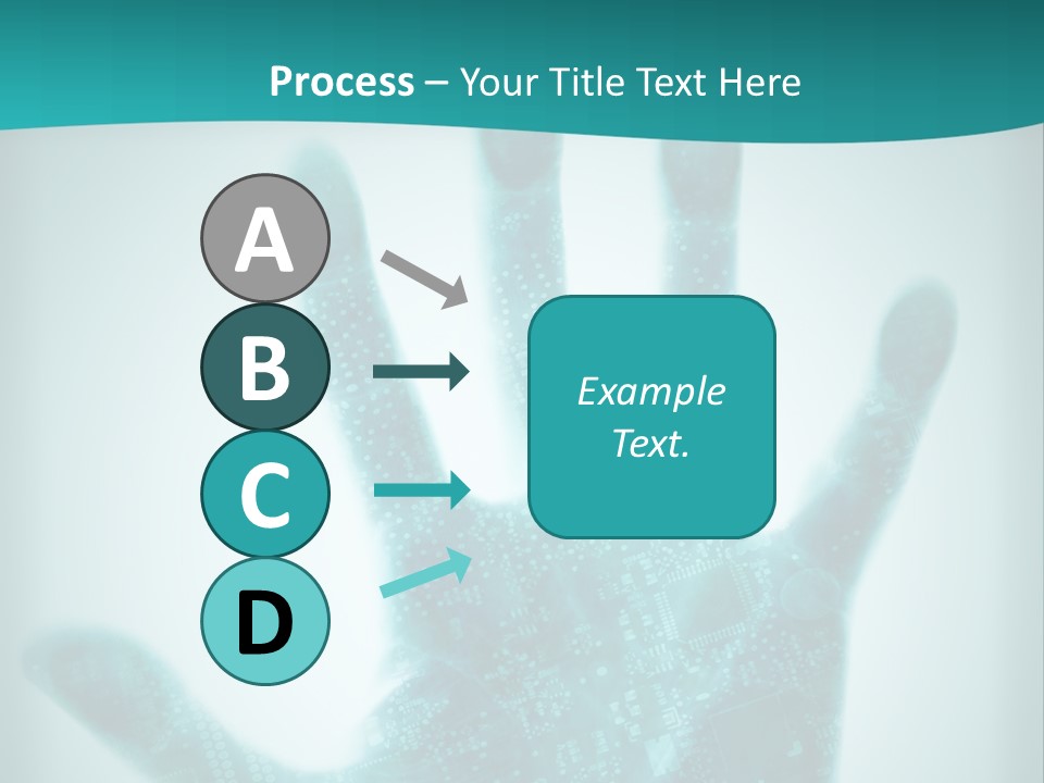 Technological Hand Motherboard PowerPoint Template