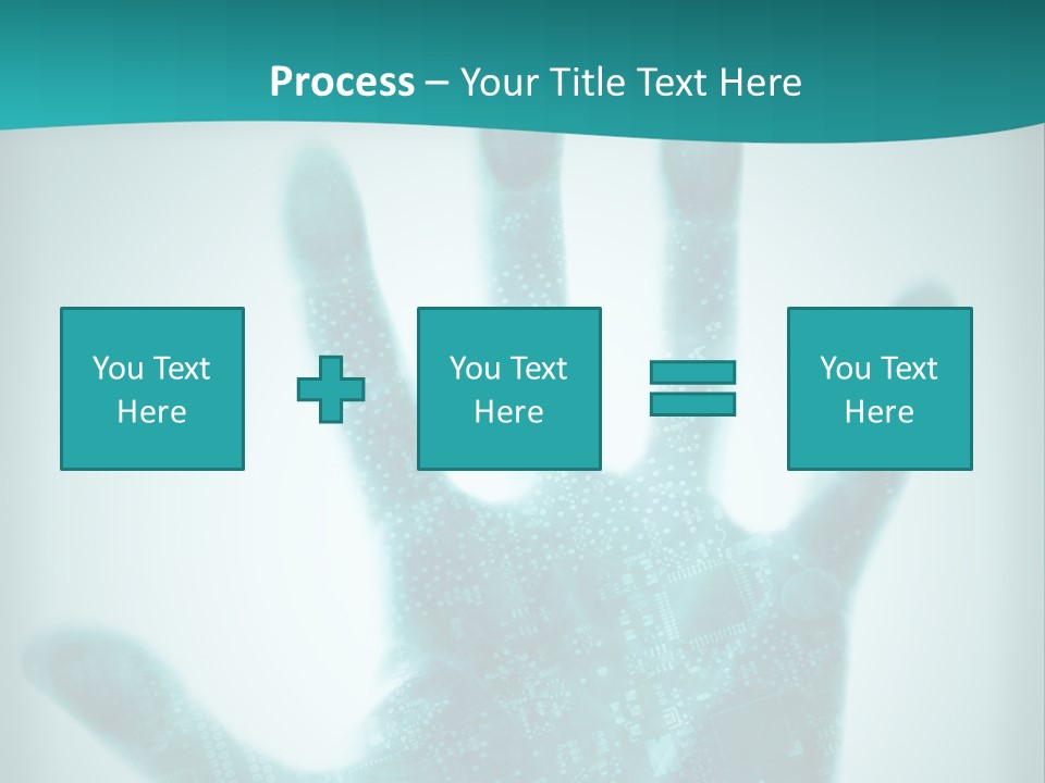 Technological Hand Motherboard PowerPoint Template
